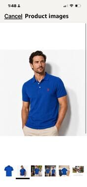 U.S. Polo Assn. Men's Classic Polo Shirt, Two-Button Custom Slim Fit Shirt XL